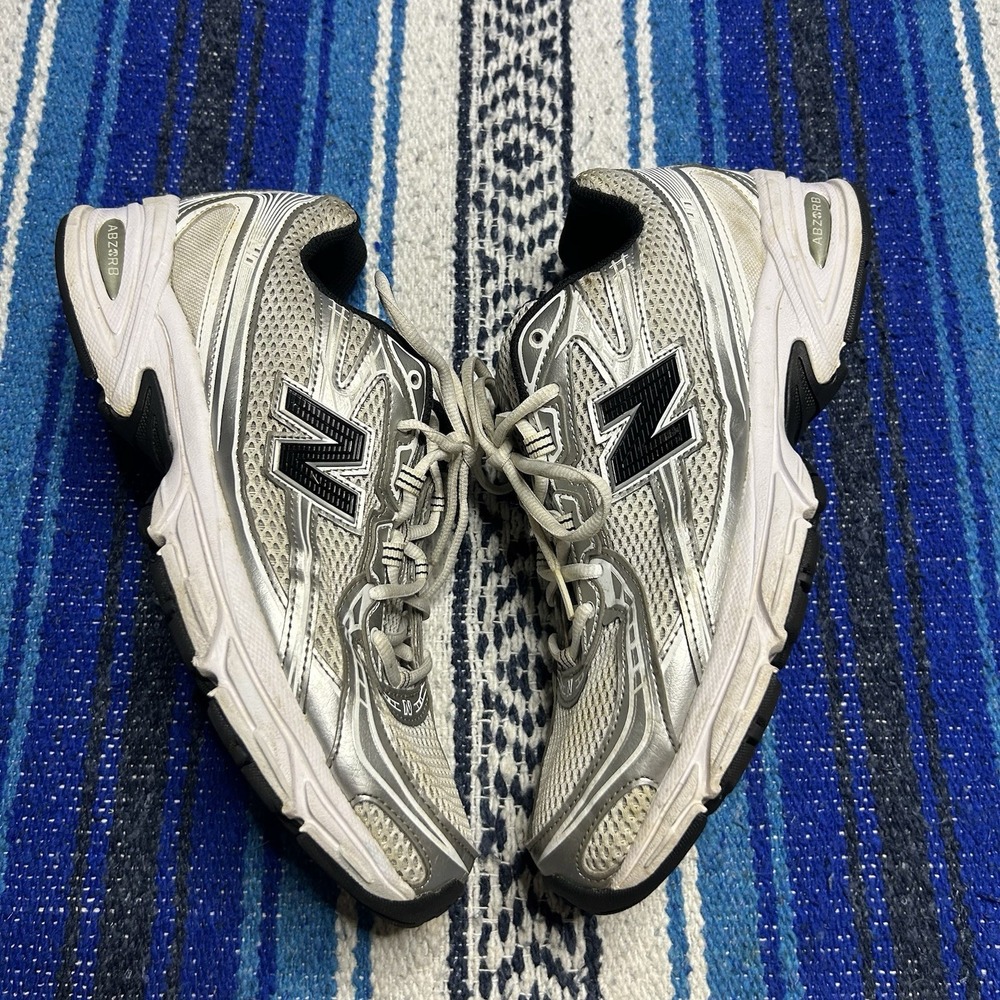 New Balance 740 U740NW2 Mens 11 White Silver Black ABZORB Running Shoes